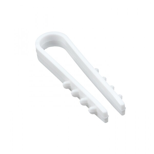 Дюбель-хомут для круглого кабеля (5-10мм) белый (50шт.) EKF PROxima | plc-ncs50-5x10w | EKF