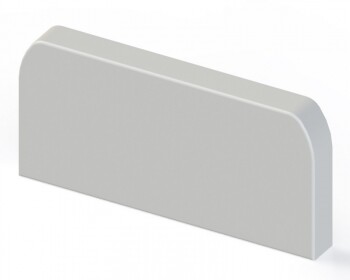 Заглушка (105х50) (2 шт) C-Line Белый | ecw-105-50x2 | EKF