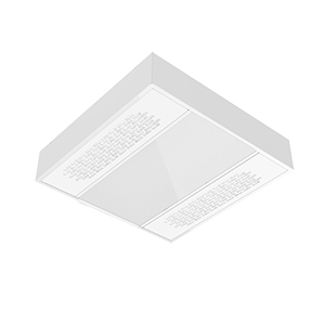 Светильник светодиодный с UV-блоком накладн 30Вт 600*600*127мм 5000К IP40 с призм. рас. global white bioguard мат | V1-C0-0UV70-20PR0-4003050 | VARTON