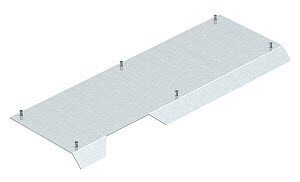 Крышка глухая T-образного ответвления напольного кабельного канала AIK (сталь) (AIKF D 25040T250) | 7404940 | OBO Bettermann