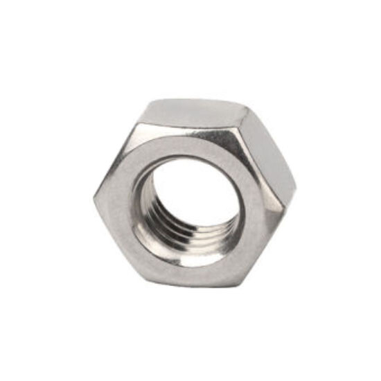Гайка DIN934 шестигранная M6 нерж.ст. А2 (20 шт.) - пакет | 141755 | Tech-KREP