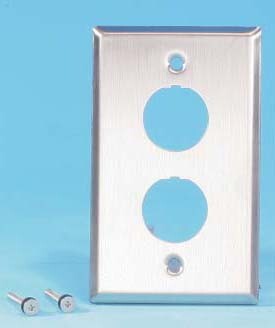 FP-IE-U-2-SL Панель лицевая для 2-х промышленных модулей, IP67, нержавеющая сталь | 47287 | Hyperline