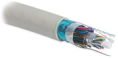 Кабель витая пара FUTP25-C5-S24-IN-PVC-GY (FTP25-C5-SOLID-INDOOR)экF/UTP,к5,25п(24AWG),од solid,э-ф2сл,ц.сил.э,PVC,-5°С-+50°С,сер | 23957 | Hyperline
