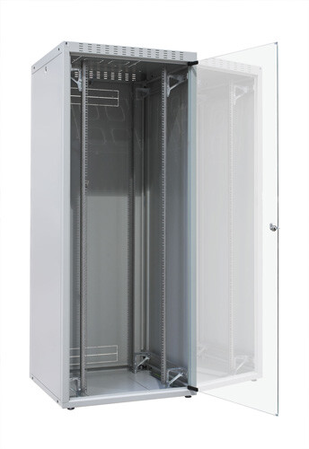 Шкаф напольный WZ-ECO-47U6080-IIAA-01-0000-011 19",ECO-LINE,47U,2211х600х800мм,пер.и зад.стал.перф.дв.30%,сер.(RAL 7035) собр.| 362086 | Zpas