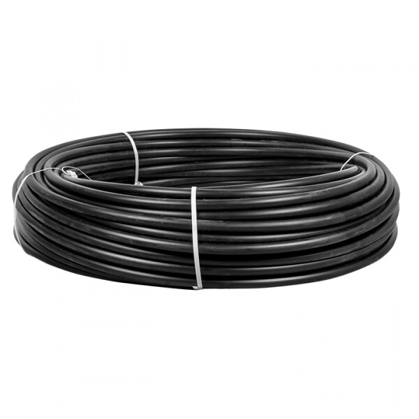 Труба жесткая гладкая ПНД 20мм (100м/уп) черный PROxima | tpndg-20 | EKF