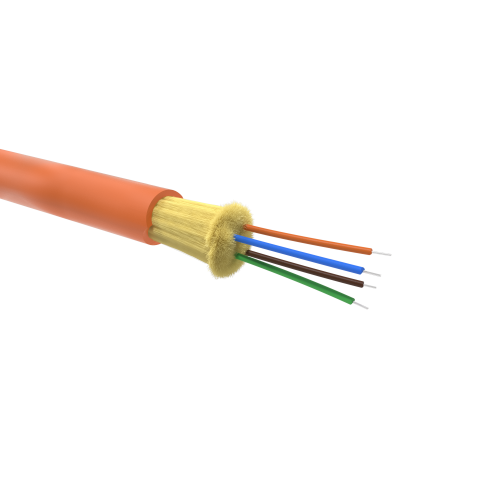 Кабель волоконно-оптический DT ОМ2,50/125 мкм,4 волокна в плотном буферном покрытии | RNDTIN504LSOR | DKC