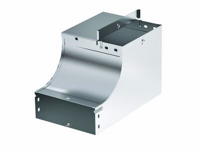 Угол CSSD 90 вертикальный внутр. переходник прав. осн.400 H10 в комплекте с крепежными элементами и соединительными плас | 37146K | DKC