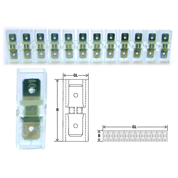 Разъём эластичный с плоским штекером, размер 1, 4,8x0,8 мм (упак.100шт) | 280490 | Haupa