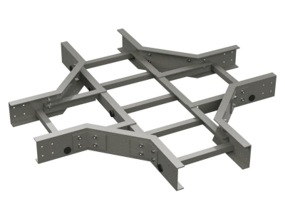 Х-ответвитель 400x100, стеклопластик | GLX91040R | DKC