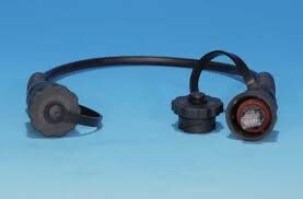 PC-IE-LPM-STP-RJ45-RJ45-C6-2M-BK Промышленный патч-корд F/UTP, экранированный, IP67, Cat.6, с защитными крышками, 2 м, черный | 47179 | Hyperline