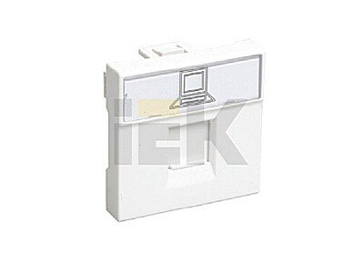 Розетка информационная RJ-45 UTP кат.5e, 2 модуля.  РКИ-20-00-П | CKK-40D-RI2-K01 | IEK