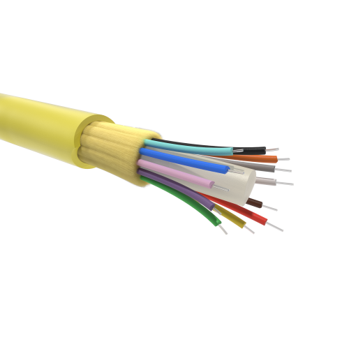 Кабель волоконно-оптический DT OS2,9/125 мкм,8 волокон в плотном буферном покрытии | RNDTIN9S8LSYL | DKC