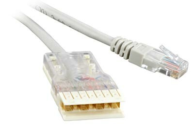 Патч-корд PC-110-RJ45-4P-C5e-2M-LSZH-GY 110 тип - RJ-45, 4 пары, Cat.5e, LSZH, 2 м, серый | 229904 | Hyperline