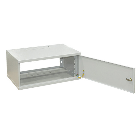 Шкаф настенный WZ-3684-01-00-011 (19"),серия SJK,4U,230х515x300,стальн.дв.,без задней панели,сер. (RAL 7035) собр. | 34269 | Zpas