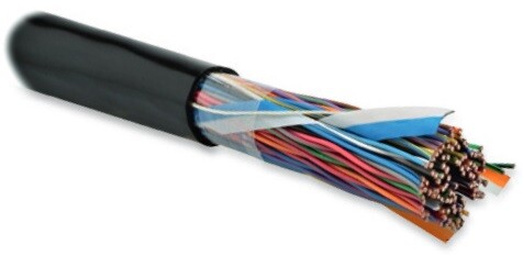 UUTP50-C3-S24-OUT-PE-BK (UTP50-C3-SOLID-OUTDOOR) Кабель витая пара, неэкранир. U/UTP, катег 3, 50 пар (24 AWG),одножил. (solid) | 19864 | Hyperline