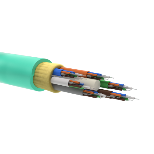 Кабель волоконно-оптический MB ОМ3,50/125 мкм,24 волокна в буферном покрытии, безгелевые микротрубки | RNMBIN50324LSAQ | DKC