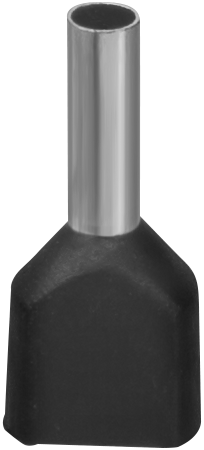 Наконечник 61 040 NET-E2-1.5-8-B50 НШВИ2, черн.2 провода (50шт/упак) |61040 |Navigator