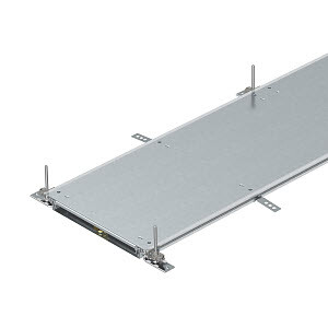 Секция кабельного канала OKA-W глухая с фиксаторами, 2400x200x40 мм (сталь) (OKA-W2004030R) | 7424460 | OBO Bettermann