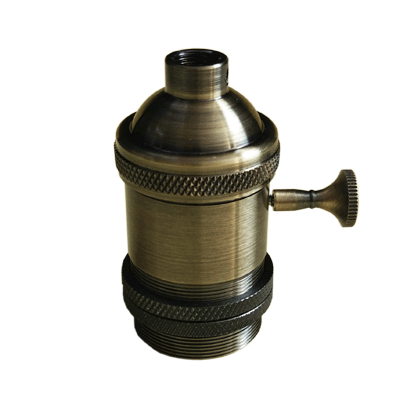 Патрон Е27-ПВ-deco подвесной с выключателем Бронза | 4690612016597 | IN HOME