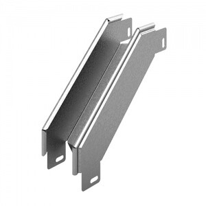 Угловой соединитель внешний к лотку УЛ 200х80, толщ. 1,5 мм, гор. цинк | УСВР90-200х80-1,5-ГЦ | Ostec