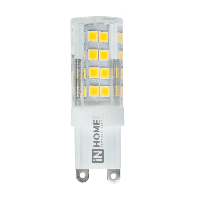 Лампа светодиодная LED-JCD-VC 3Вт 230В G9 3000К 260Лм | 4690612019857 | IN HOME