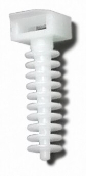 Держатель хомутов для установки в отверстиях D 8 мм 37х 13 мм (100шт) | 47214 | Ecoplast