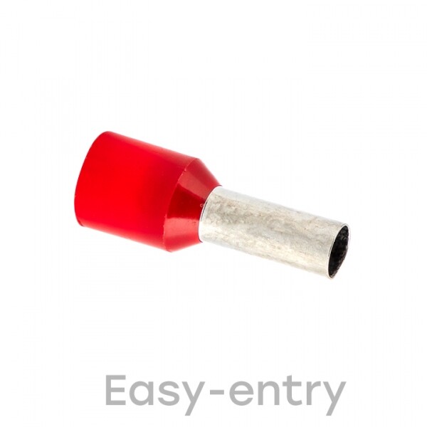 Наконечник штыревой втулочный изолированный НШвИ 10,0-12 (50шт.) EKF PROxima | nhvi-10.0-12 | EKF