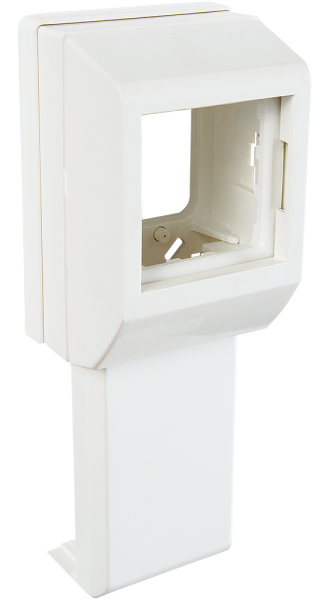 Суппорт с рамкой на 1 пост (45х45) вдоль профиля универсальный | 020007S | SPL