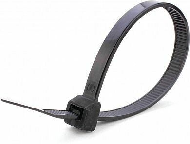 Хомут нейлоновый 3,6x200 мм, d пучка max 50мм, нагрузка 18 кг, черный (100шт в упак) | 32778 | STEKKER