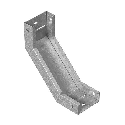 Угловой соединитель внутренний к лотку ПЛК 300х60, толщ. 1,5 мм, гор. цинк | УСВНП90-300х60-1,5-ГЦ | Ostec