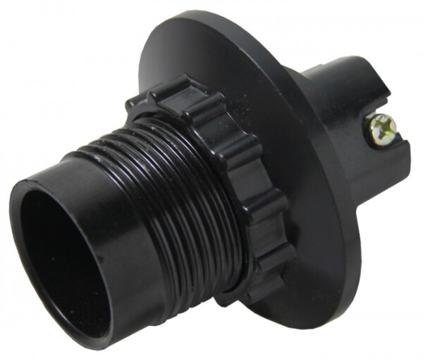 Патрон с кольцом карболитовый Е14 черный PROxima | LHC-E14-r-s | EKF