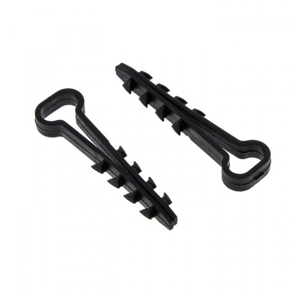 Дюбель-хомут для плоского кабеля (5-8мм) нейлон черный (100шт.) EKF PROxima | plc-ncsf-5x8b | EKF