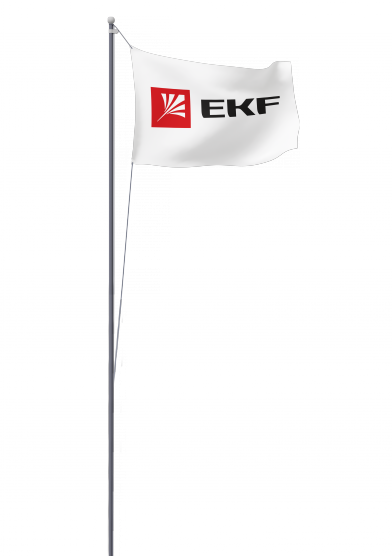 Мачта молниеприемная секционная пассивная алюминиевая c флагом ММСПС-Ф-18 L=18м EKF PROxima | mmsps-f-18 | EKF
