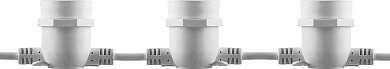 Гирлянда "Белт-лайт", CL50-8 10 E27, шаг 50cm белый, 8м (3м сетевой шнур) IP65 | 29884 | FERON