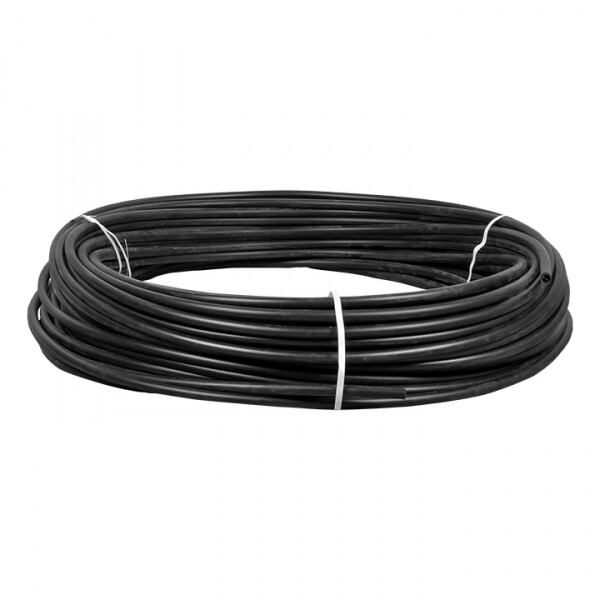 Труба жесткая гладкая ПНД 16мм (100м/уп) черный PROxima | tpndg-16 | EKF