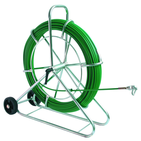 Устройство для протяжки кабеля FIX, вертикальное, с колесами, 120 м | 143168 | Haupa