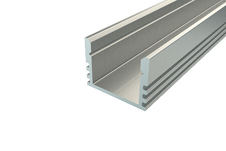 Профиль алюминиевый для светодиодной ленты накладной 1612-2 , 2м | 146-201 | REXANT