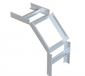 Угол 90 градусов вертикальный внешний лестничный усиленный 150x400 мм (2 мм) EKF | voltp90150400-2 | EKF