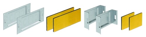 Комплект для обеспечения степени защиты IP44 в местах соединения секций лотков 80х80, цинк-ламельный(аналог горячеоцинкованный) | SIP00808HDZL | DKC