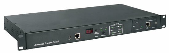 Блок розеток ATS-R-128H0812-Basic управляемый ATS 19", горизонтальный, 1U, 8 розеток IEC320 C13, 180-260V, 16А, цвет черный | 239035 | Hyperline