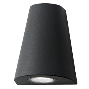 Светильник садово-парковый Sigma настенный архитектурный, 2xGU10, 125*88*156mm, 170-240V / 50Hz, 2xMax.35W, IP54 | GD164 | Gauss