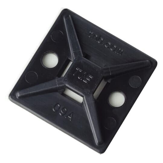 Монтажное основание, самоклеящ./винт; черный УФ, полиамид 6.6; 28,6 х 28,6 ; 5,2; 1000 шт. | 7TAG009820R0048 | ABB