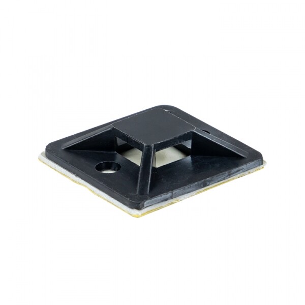 Площадка самоклеящаяся (25х25мм.) черная (100шт.) | plc-25x25-b | EKF