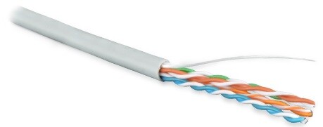 Кабель витая пара UUTP4-C5E-S24-IN-LSZH-GY-305(305м)неэкр.U/UTP,кат.5e,4п.(24AWG),одн.(solid),LSZH,нг(А)-HF,-20°C–+75°C,сер. | 42045 | Hyperline