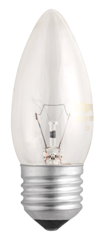 Лампа накаливания ЛОН 60Вт Е27 240В B35 clear | 3320331 | Jazzway