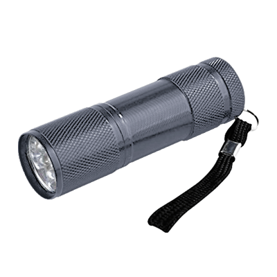 Фонарь универсальный FLA 61S 9LED 3ААА алюминиевый СЕРЫЙ | 4690612031729 | IN HOME