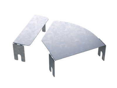 Крышка д/угла гор.изм.CPO 0-44 осн.200 | 38012INOX | DKC