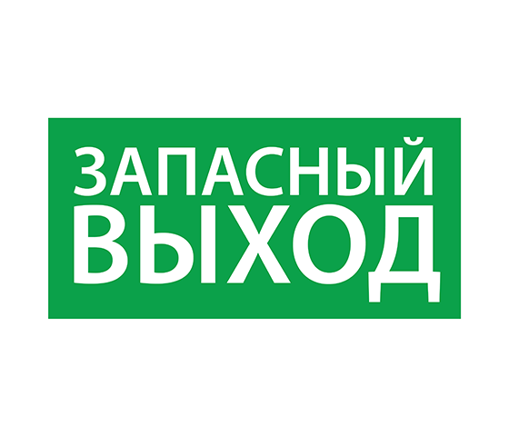 Пиктограмма (Наклейка) Выход Exit (125*250) | 1003125250 | АСТЗ
