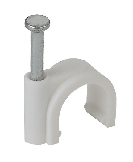 ЭРА Скоба 25мм круглая пластиковая (50шт) (25/800) | Б0038902 | ЭРА