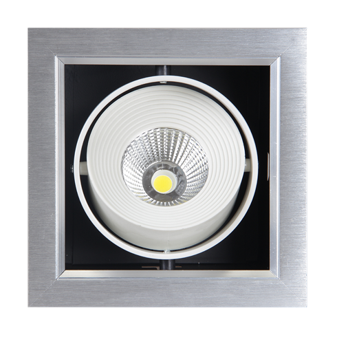 Светильник светодиодный встраиваемый PSP-S 111 9Вт 4000К серый карданный | 1038111 | Jazzway